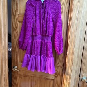 Monique Lhuillier Fuchsia Kids Dress
